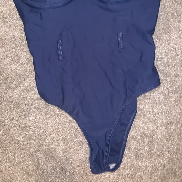 Shein Dark Blue One Piece Bikini size M - Picture 4 of 7